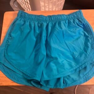 Turquoise Nike dri-fit shorts